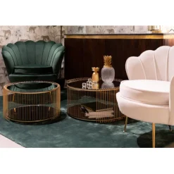 KARE Design Table basse Wire Double laiton (2/Set)> Meubles