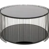 KARE Design Table basse Wire Double noir Ø80cm> Meubles