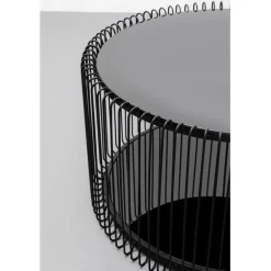 KARE Design Table basse Wire Double noir (2/Set)><noscript><img width=
