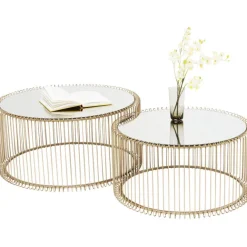 KARE Design Table basse Wire laiton (2/Set)><noscript><img width=