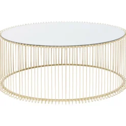 KARE Design Table basse Wire Uno laiton 60x90cm><noscript><img width=