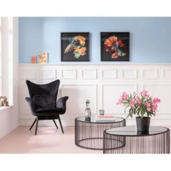 KARE Design Table basse Wire Uno noir 60x90cm><noscript><img width=