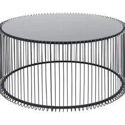 KARE Design Table basse Wire Uno noir Ø80cm><noscript><img width=