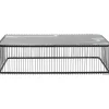 KARE Design Table basse Wire verre marbre noir 145x70cm> Meubles