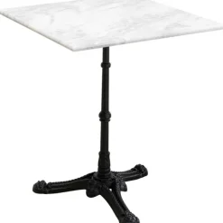 KARE Design Table bistrot Kaffeehaus blanc 60x60cm><noscript><img width=