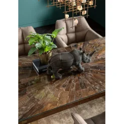 KARE Design Table Conley acier brut 180x90> Meubles