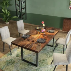 KARE Design Table Conley noir 180x90> Meubles