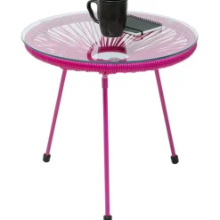 KARE Design Table d appoint Acapulco Mono fuchsia> Meubles