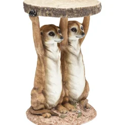 KARE Design Table d appoint Animal Meerkat Sisters Ø33cm><noscript><img width=