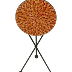 KARE Design Table d appoint Clack Mosaic orange Ø35cm><noscript><img width=