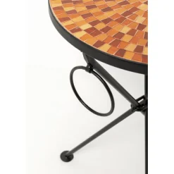 KARE Design Table d appoint Clack Mosaic orange Ø35cm><noscript><img width=
