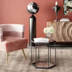KARE Design Table d appoint Comb noir 55> Meubles