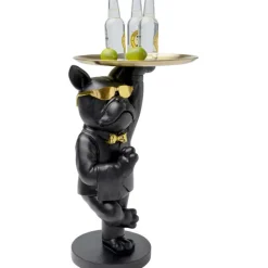 KARE Design Table d appoint Cool Bulldog Tray noir 34x55cm> Meubles