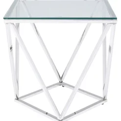 KARE Design Table d appoint Cristallo Chrome 50x50cm> Meubles