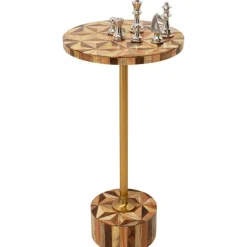 KARE Design Table d appoint Domero Geo laiton Ø25cm><noscript><img width=