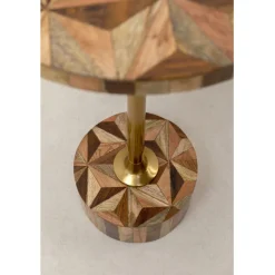KARE Design Table d appoint Domero Geo laiton Ø25cm><noscript><img width=