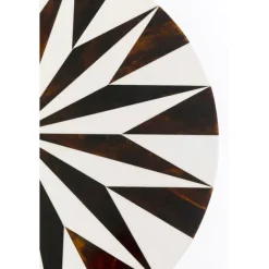 KARE Design Table d appoint Domero Star noir blanc Ø40cm><noscript><img width=