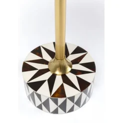 KARE Design Table d appoint Domero Star noir blanc Ø40cm><noscript><img width=