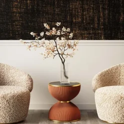 KARE Design Table d appoint Endless Vegas orange Ø47cm> Meubles