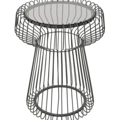 KARE Design Table d appoint Lisboa noir Ø38cm> Meubles