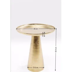 KARE Design Table d appoint Plateau Uno laiton Ø45cm><noscript><img width=