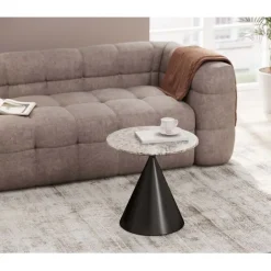 KARE Design Table d appoint Rita noir Ø50cm><noscript><img width=