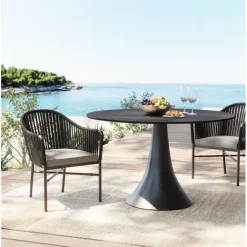 KARE Design Table Grande Possibilita noir Ø110cm> Meubles