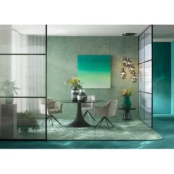KARE Design Table Grande Possibilita noir bubble Ø150cm> Meubles