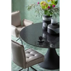 KARE Design Table Grande Possibilita noir bubble Ø150cm><noscript><img width=