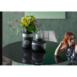KARE Design Table Grande Possibilita noir bubble Ø150cm><noscript><img width=