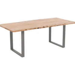 KARE Design Table Harmony acier brut 160x80cm> Meubles