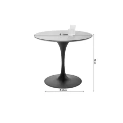 KARE Design Table Invitation noyer-laiton Ø120cm><noscript><img width=
