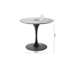 KARE Design Table Invitation Set chêne blanc Ø120cm><noscript><img width=