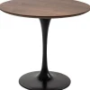 KARE Design Table Invitation Set noyer noir Ø90cm> Meubles