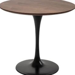 KARE Design Table Invitation Set noyer noir Ø90cm> Meubles