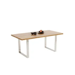 KARE Design Table Jackie chêne-chromé 160x80><noscript><img width=