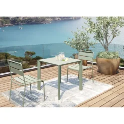 KARE Design Table Jardin vert menthe 80x80cm> Meubles