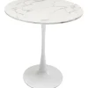 KARE Design Table Schickeria marbre blanc Ø80cm> Meubles
