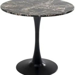 KARE Design Table Schickeria marbre noir Ø80cm> Meubles