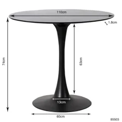 KARE Design Table Schickeria noir Ø110><noscript><img width=