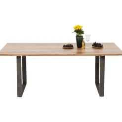 KARE Design Table Symphony acier brut 180x90><noscript><img width=