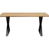 KARE Design Table Symphony Chêne Cross noir 200x100cm> Meubles