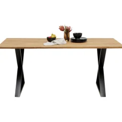 KARE Design Table Symphony Chêne Cross noir 200x100cm><noscript><img width=
