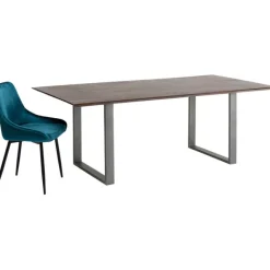 KARE Design Table Symphony foncé acier brut 200x100> Meubles