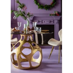 KARE Design Table Volcano doré Ø120cm><noscript><img width=