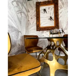 KARE Design Table Volcano doré Ø120cm><noscript><img width=