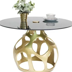 KARE Design Table Volcano doré Ø120cm><noscript><img width=