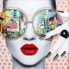 KARE Design Tableau en verre encadré Times Square View 80x80cm> Accessoires