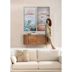 KARE Design Tableau encadré Cloud Fisherman Boat 60x120cm> Accessoires