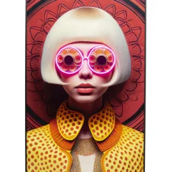 KARE Design Tableau encadré LED Fancy Blonde Lady 120x80cm> Accessoires